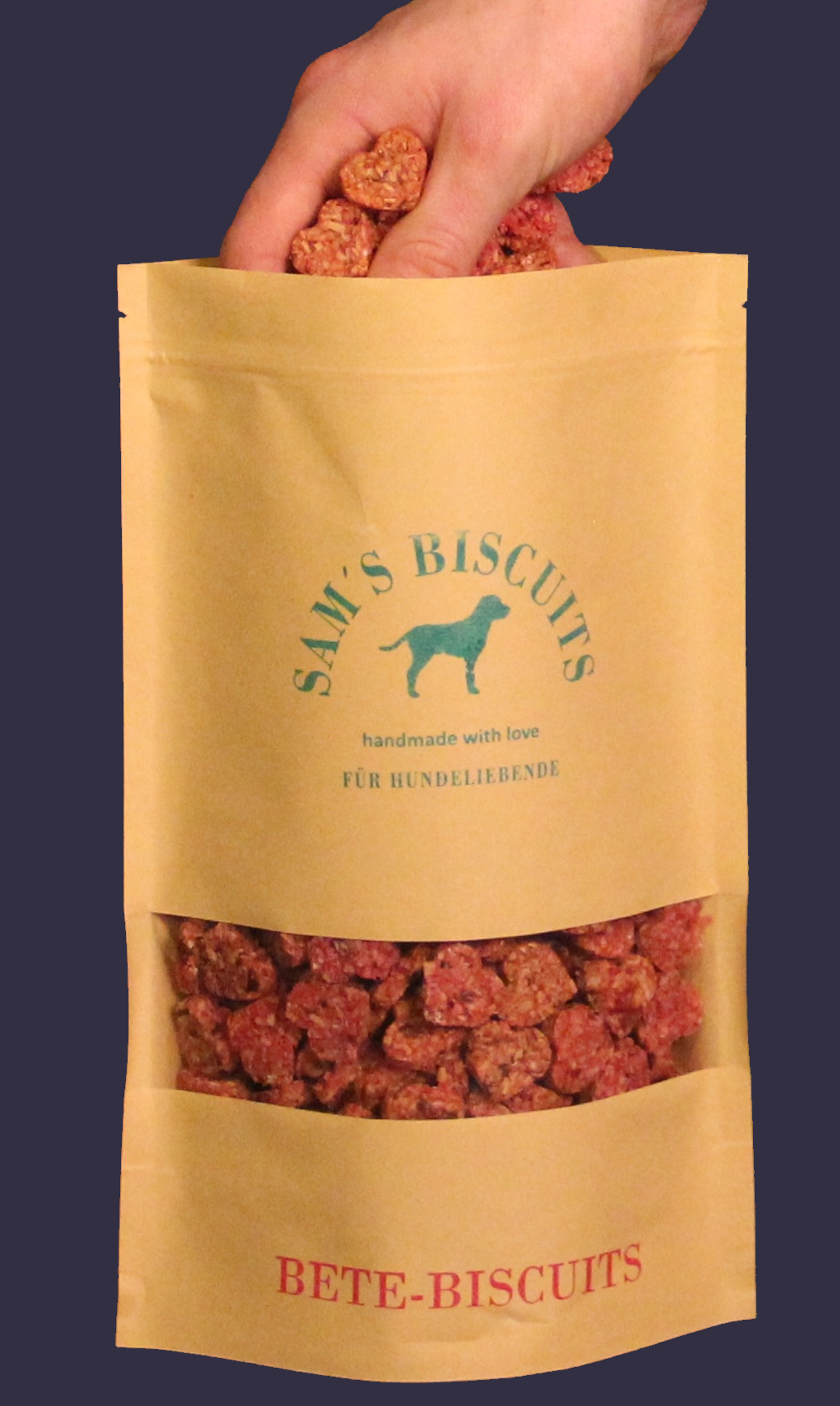 SAM'S BETE-BISCUITS - Hundeleckerlies in Grosspackung aus einer kleinen bio Manufaktur